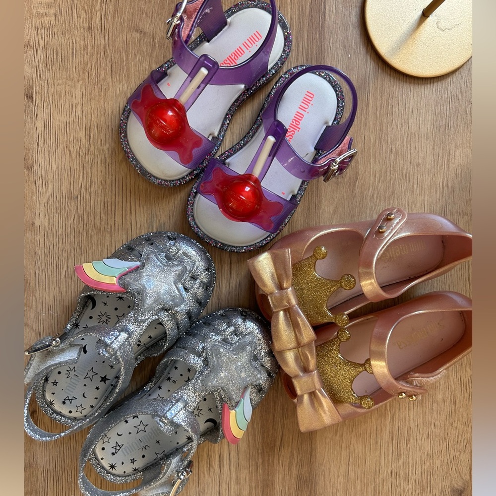 Mini Melissa - Sandal Bundle Like New Condition